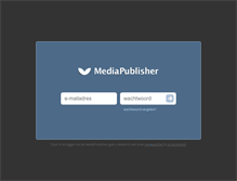 Tablet Screenshot of mediapublisher.ziber.eu